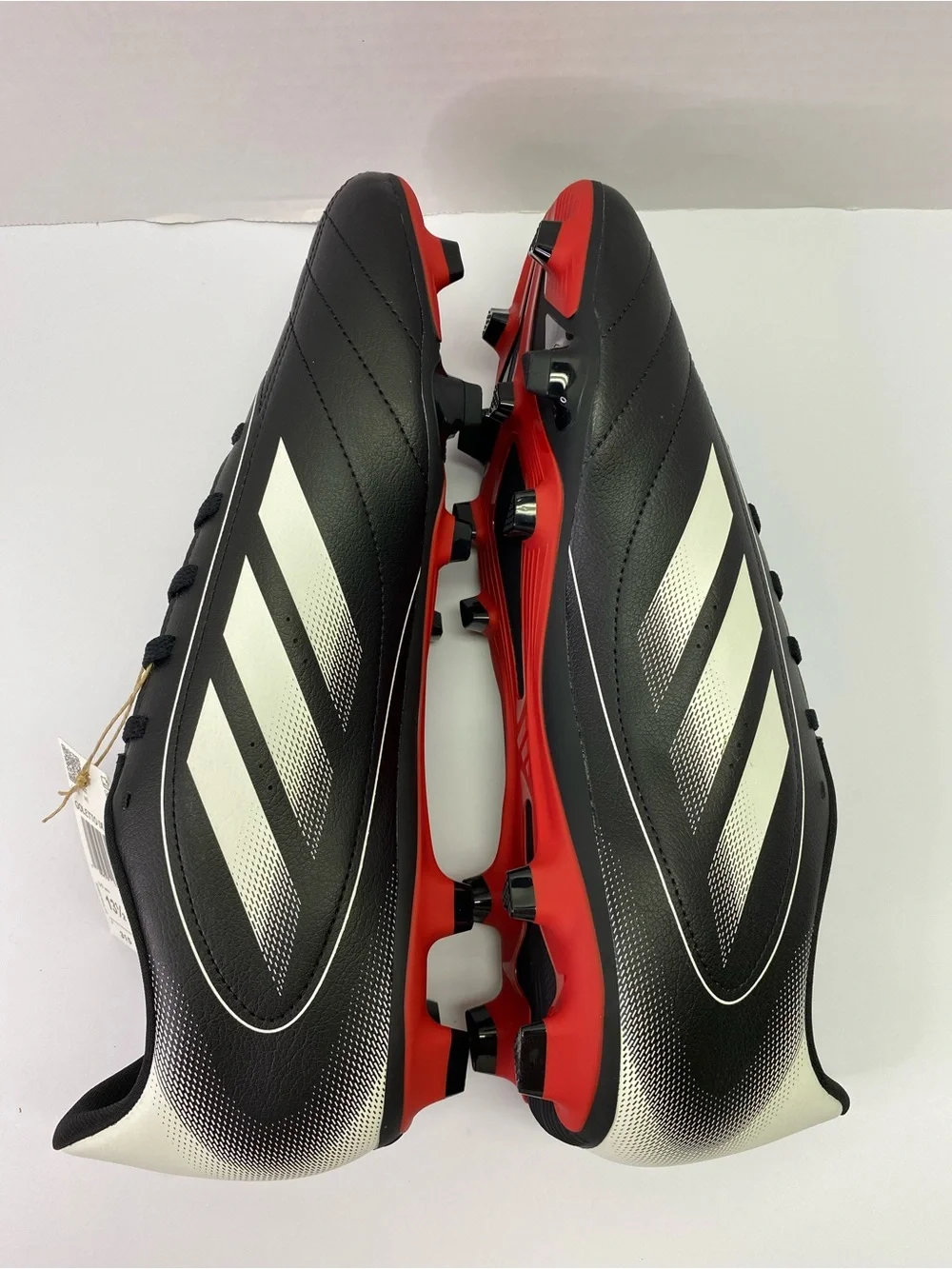 adidas Black and White Goletto IX Men's Athletic Soccer Shoes
